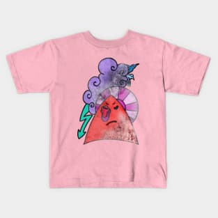 Grumpy face Kids T-Shirt